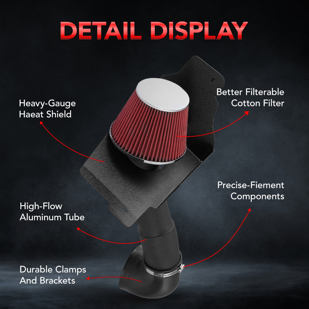 Cold Air Intake for 2005-2009 Ford Mustang GT 4.6L V8 Flashark