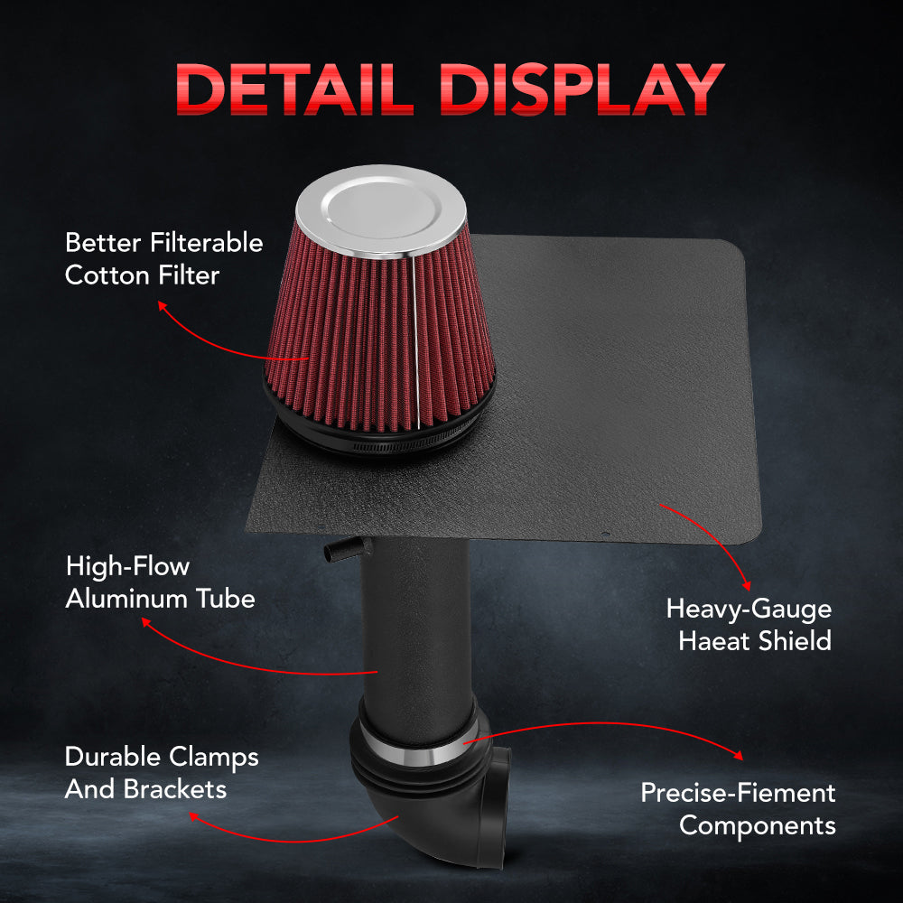 Cold Air Intake Kit for 2012-2015 Chevrolet Camaro 3.6L V6 Flashark