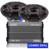 2 BPS-6.5" Powersports Speakers & 1 SAM-150.2 Combo Deal