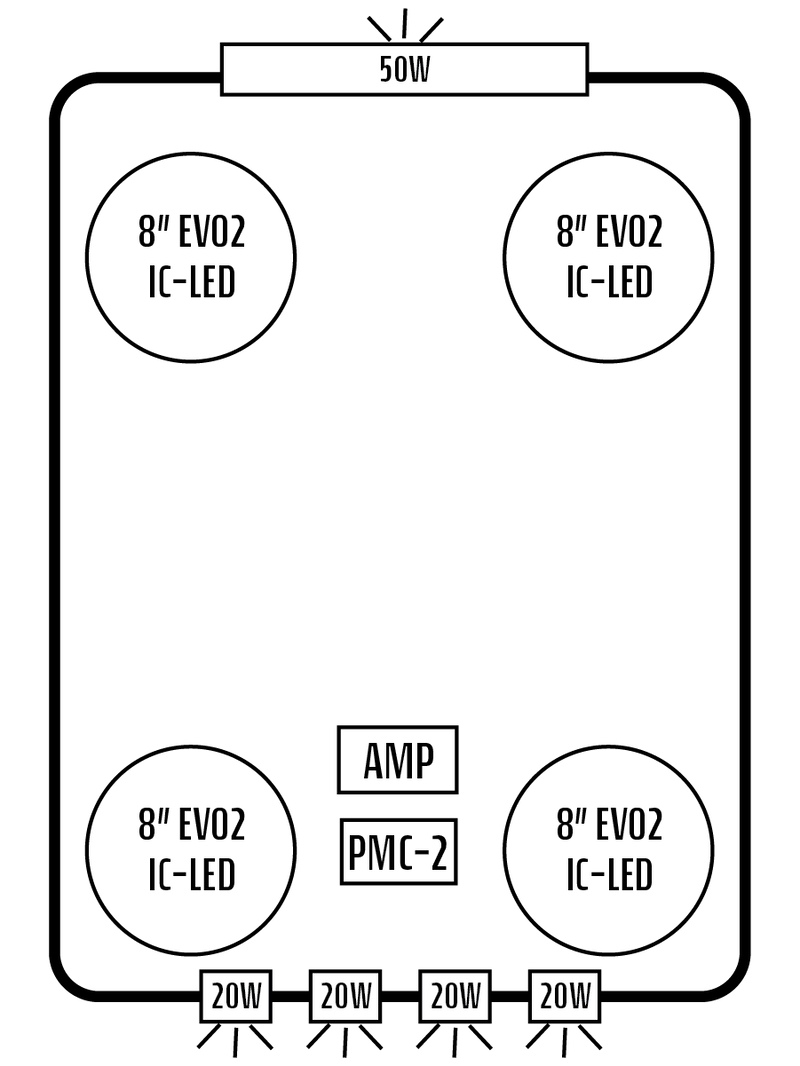 2019+ Polaris Ranger Crew Northstar/Cab XP 1000 / 900 Stereo Tops (4-Door)