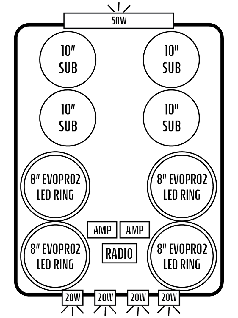 2013+ Polaris Ranger Crew XP 1000 / 900 Stereo Tops (4-Door)