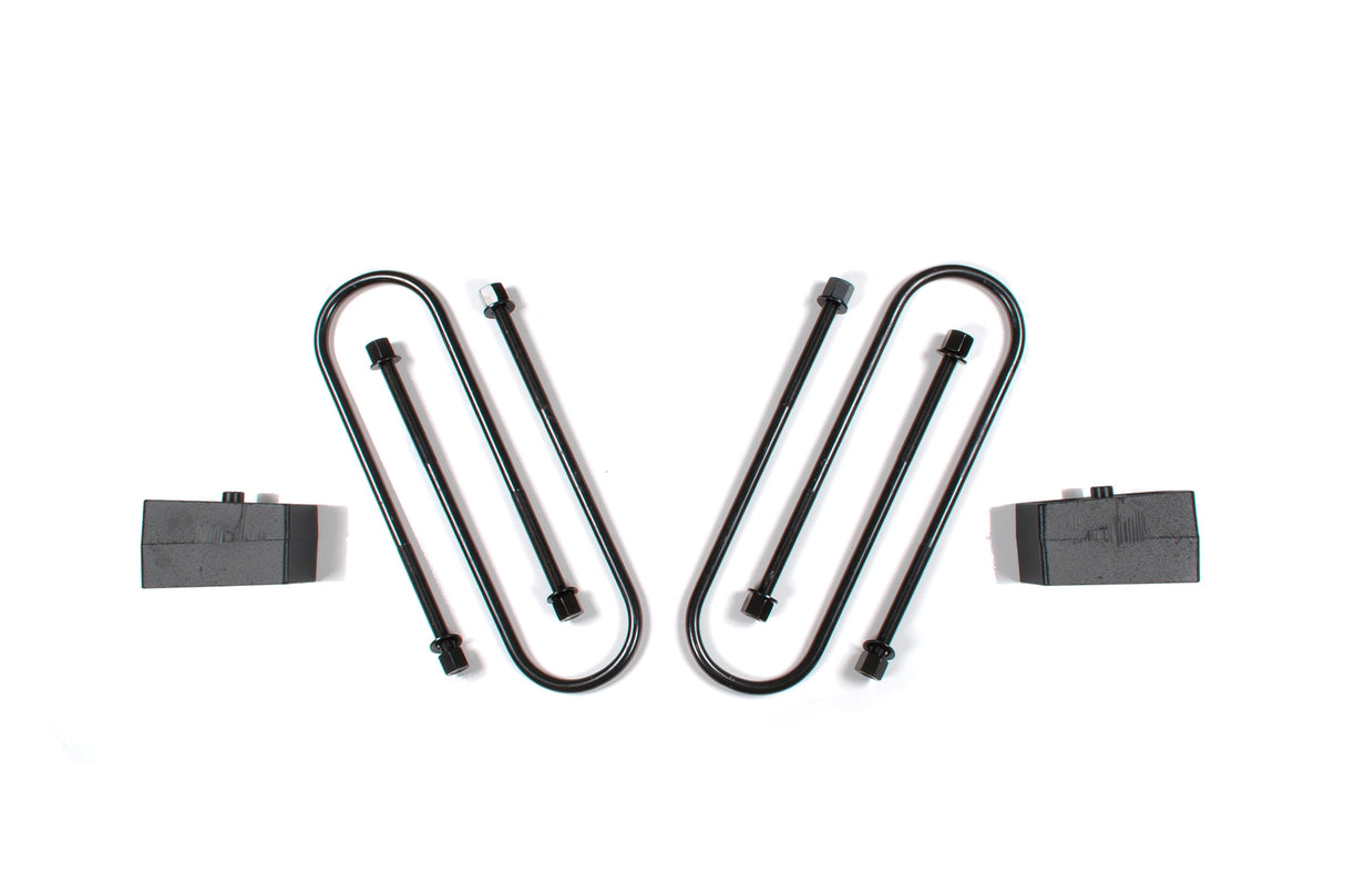 2" Block Kit - 4in U-bolts | Ram 3500 (13-18) 4WD Zone Offroad