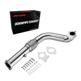 3-Inch Downpipe Exhaust for 1988-2001 Honda Civic/CRX/Del Sol & Acura Integra, T3/T4 Turbo, B16/B18/D15/D16 Engines, 5-Bolt Flashark