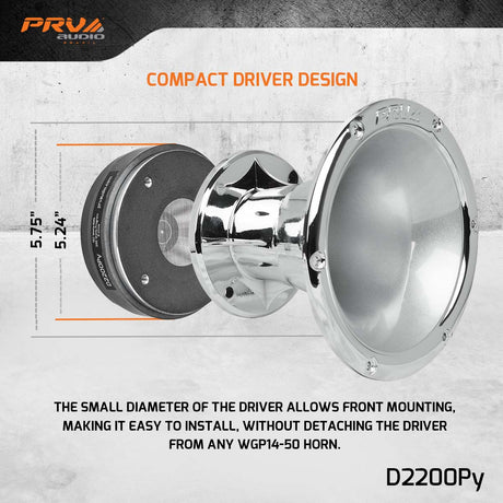 PRV Audio D2200Py 2in Polyimide Compression Driver 100W