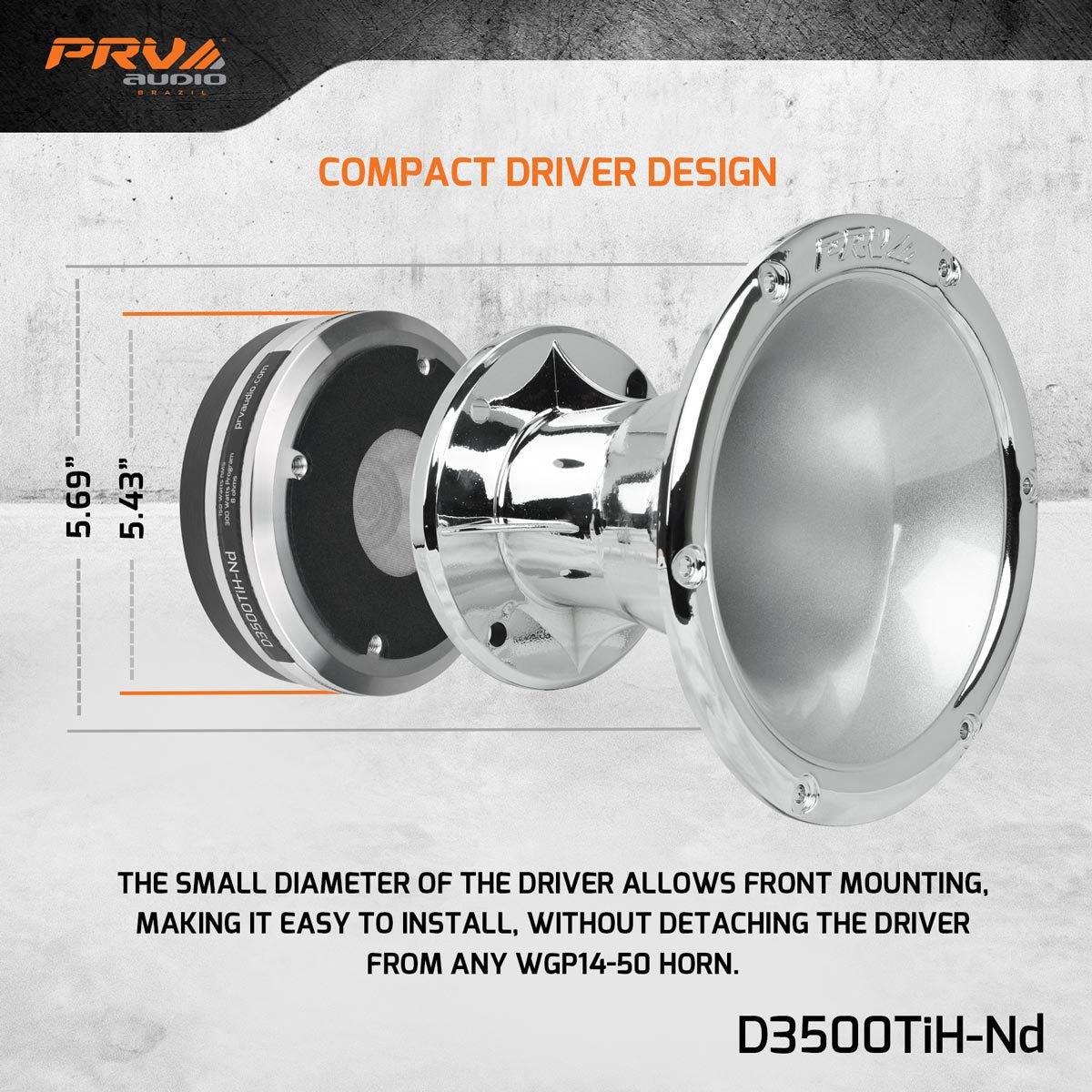PRV Audio D3500TiH-Nd 2in Titanium Hybrid Compression Driver