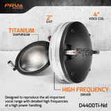 PRV Audio D4400Ti-Nd + WGP14-50 Grey Dual Tone Horn Driver Bundle
