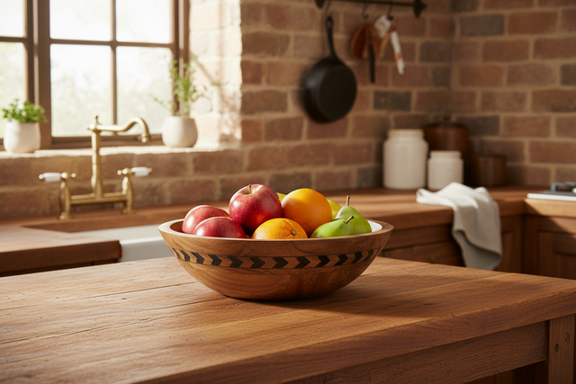 Southwest Wooden Bowl KB Decor & More