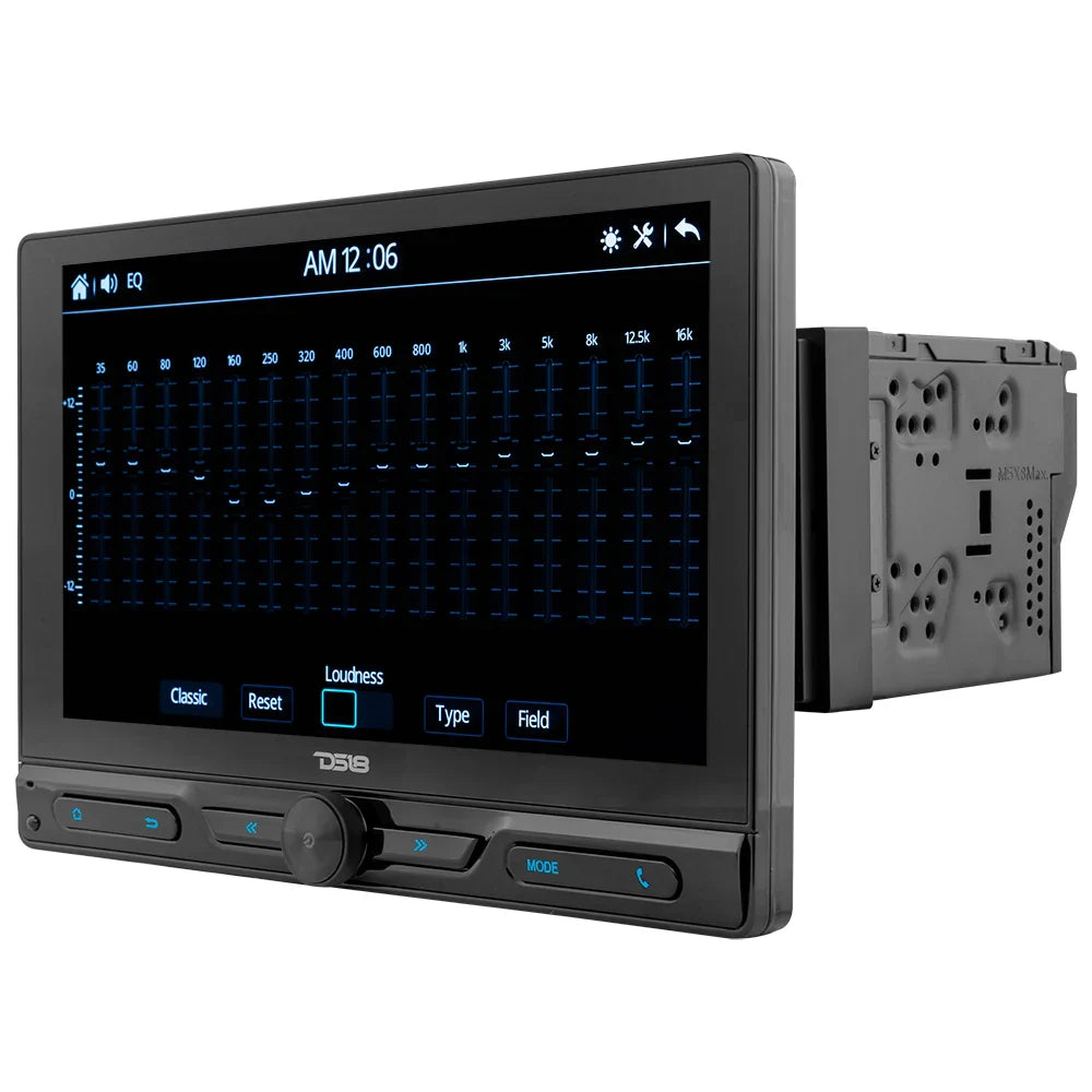 DDX10.5ML 10.5" Floating Swivel Modular Touchscreen Mechless Double-DIN Headunit with Bluetooth, Mirror Link and USB DS18