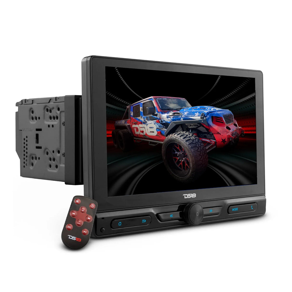 DDX10.5ML 10.5" Floating Swivel Modular Touchscreen Mechless Double-DIN Headunit with Bluetooth, Mirror Link and USB DS18