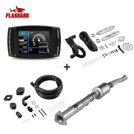 EGR/DPF/CCV/DEF Delete Kit For 2015-2016 6.7L Ford Powerstroke Diesel All-in-One Kit Flashark