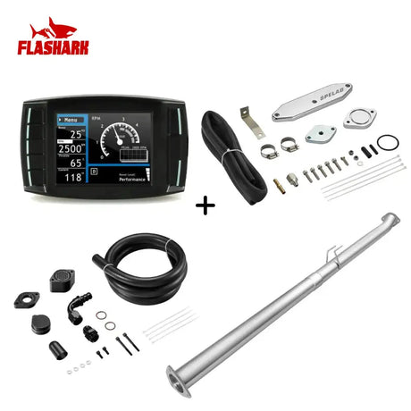 EGR/DPF/CCV/DEF Delete Kit For 2011-2019 6.7L Ford Powerstroke Diesel All-in-One Kit Flashark