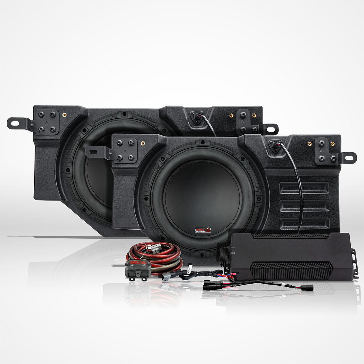 2026 Can-Am® Defender HD11 Plug-&-Play Dual 10" Ported Subwoofer Add-On Kit