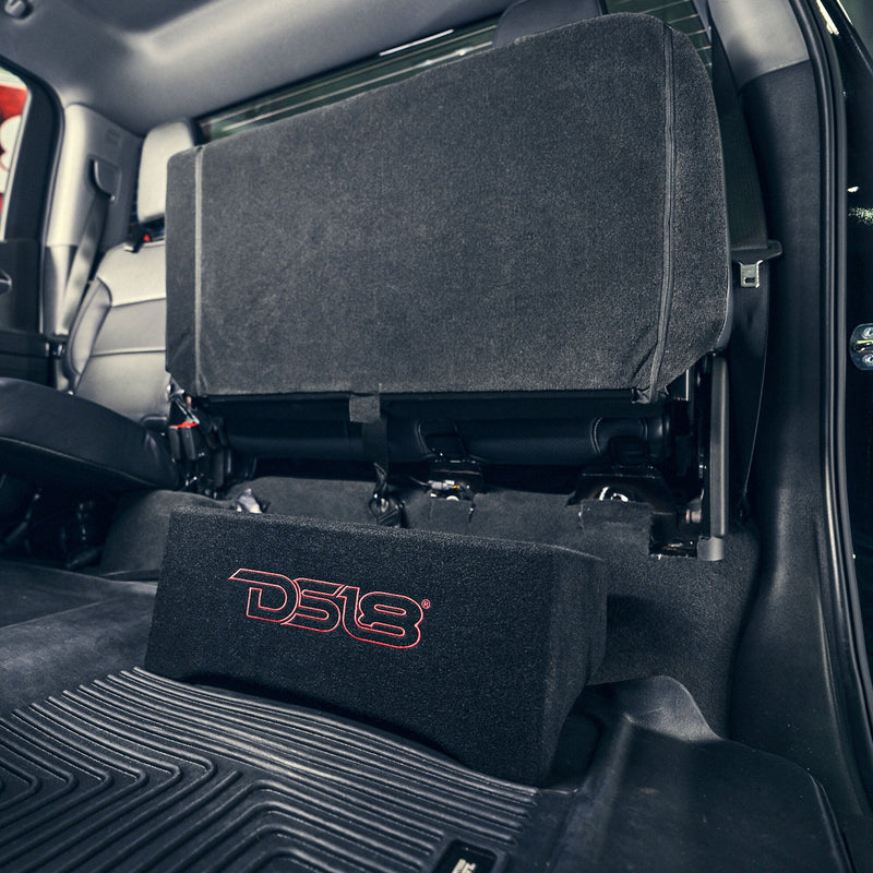 DFPU Under Seat 10” Shallow Subwoofer Enclosure | Sealed, Loaded, 600W RMS @ 2 Ohm