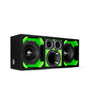 KTPON-208LIME/ DUAL 8'' LIME/BLACK LOADED PORTED ENCLOSED BOX (Tweeters + Driver) Comando Audio Inc.