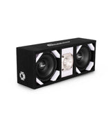 KTPONV2-206WHITE / DUAL 6" WHITE LOADED PORTED BOX + 1 TWEETER Comando Audio Inc.