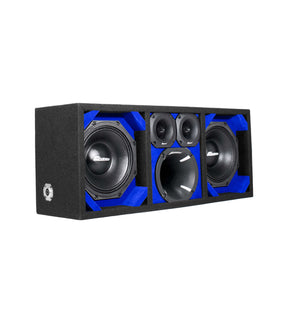 KTPON-208BLACK / DUAL 8" BLUE/BLACK Comando Audio Inc.