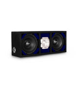 KTPONV2-206BLUE / DUAL 6" BLUE LOADED PORTED BOX + 1 TWEETER Comando Audio Inc.