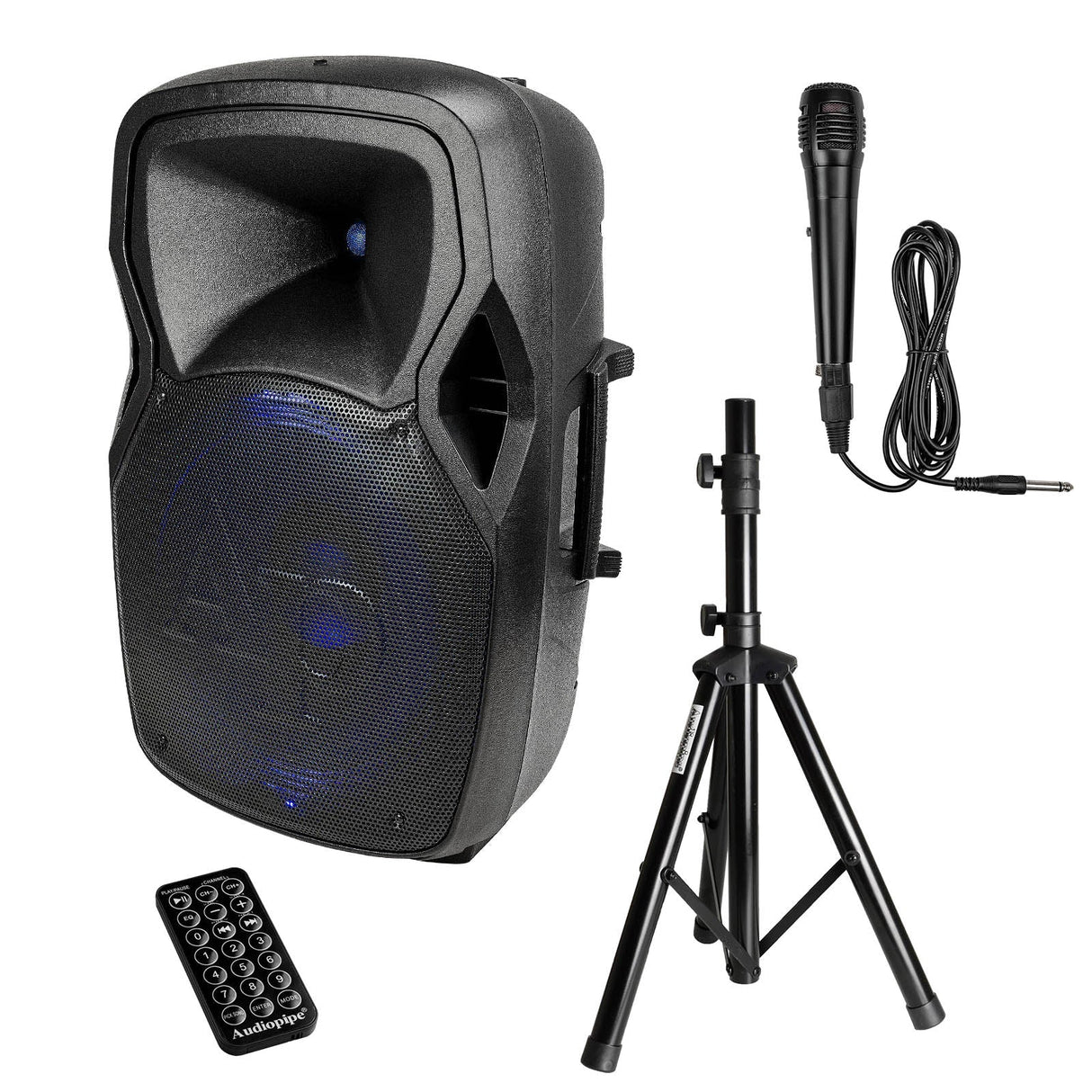 15" Professional Active Loudspeaker (DJAP-1567A-CMB) Audiopipe