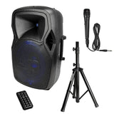 15" Professional Active Loudspeaker (DJAP-1567A-CMB) Audiopipe