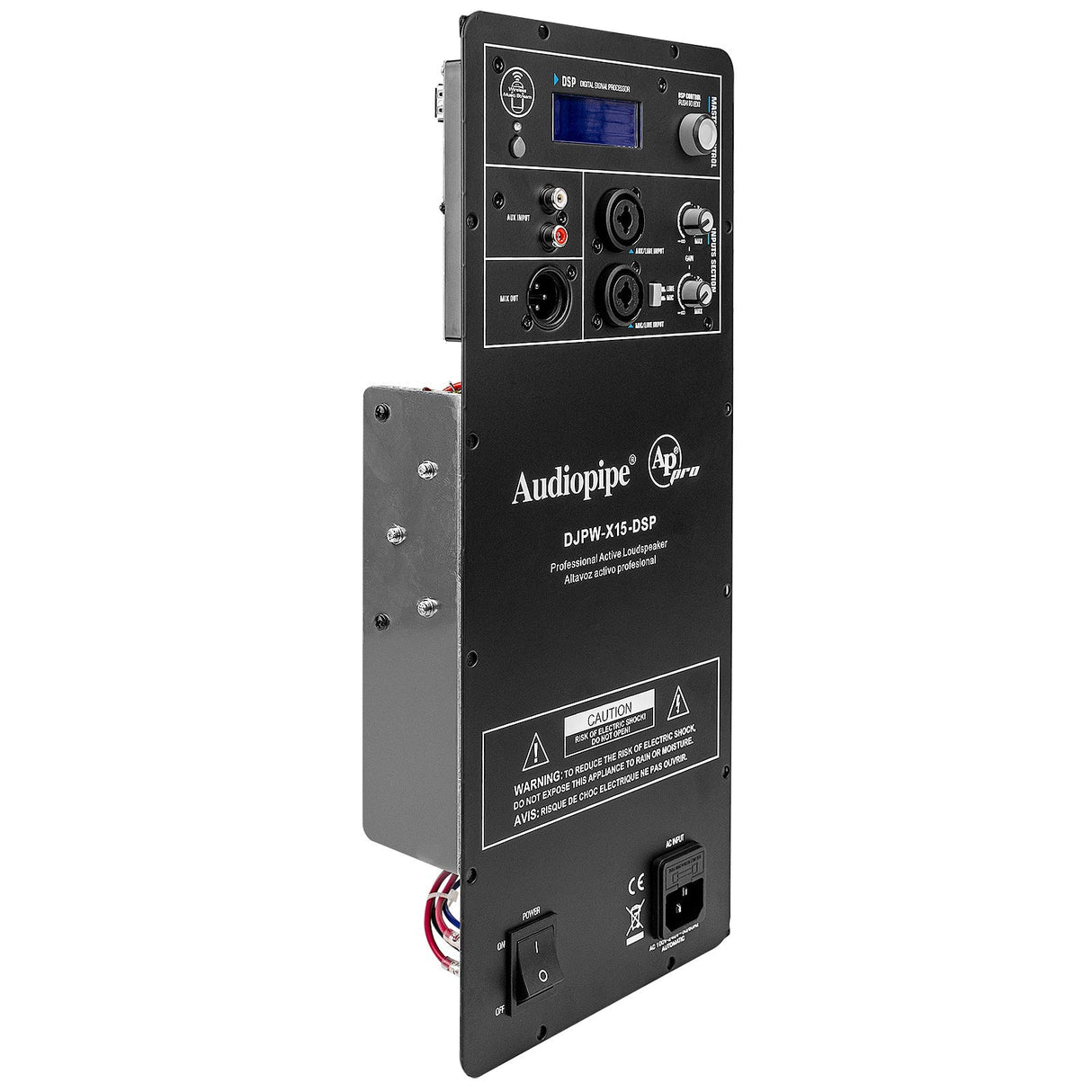 High Power Universal 2-way Plate Amplifier with DSP (DJPW-X15-DSP-AMP) Audiopipe