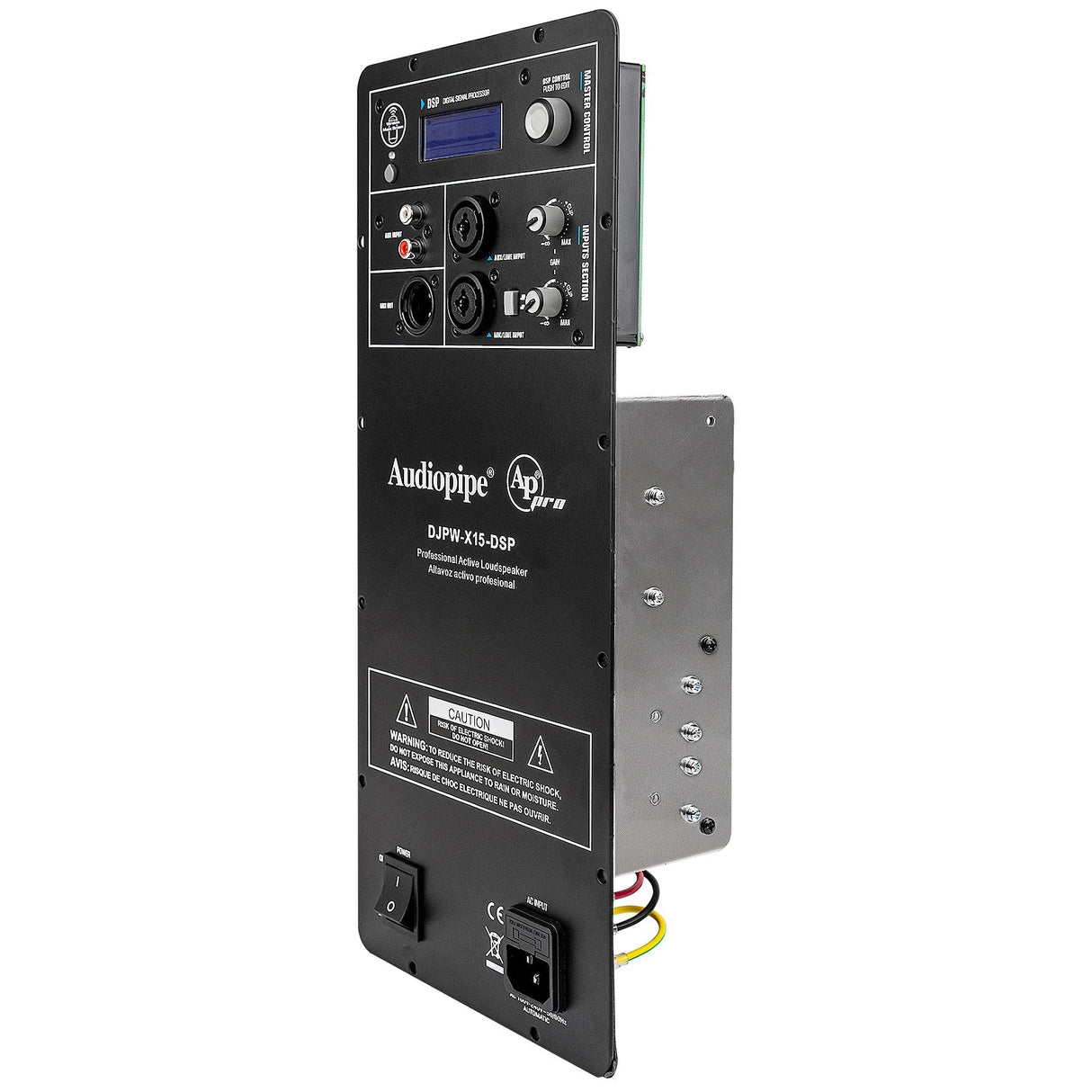 High Power Universal 2-way Plate Amplifier with DSP (DJPW-X15-DSP-AMP) Audiopipe