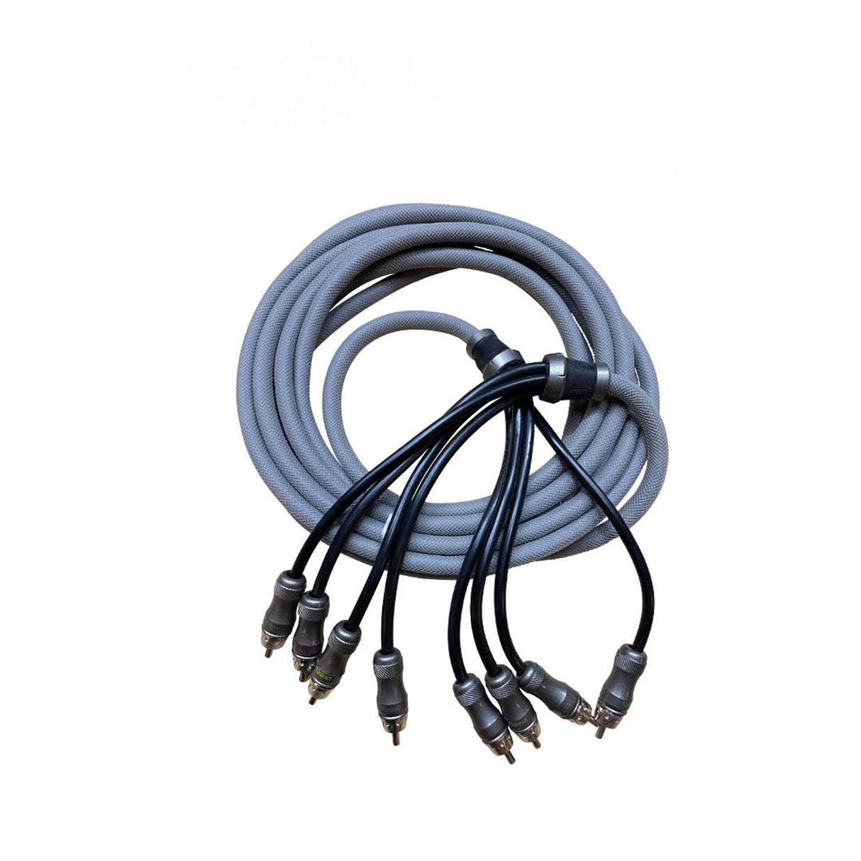 DOWN4SOUND 1.5 FT 4-CHANNEL TWISTED PAIR RCA INTERCONNECT CABLE Down4Sound