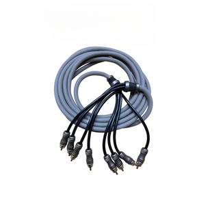 DOWN4SOUND 1.5 FT 4-CHANNEL TWISTED PAIR RCA INTERCONNECT CABLE Down4Sound