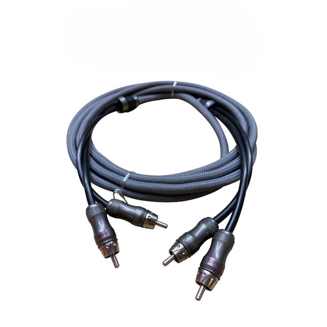 DOWN4SOUND 12FT 2-CHANNEL TWISTED PAIR RCA INTERCONNECT CABLE Down4Sound