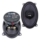 Down4Sound CFXT46 4"x6" 145W RMS Coaxial Speakers (Pair)