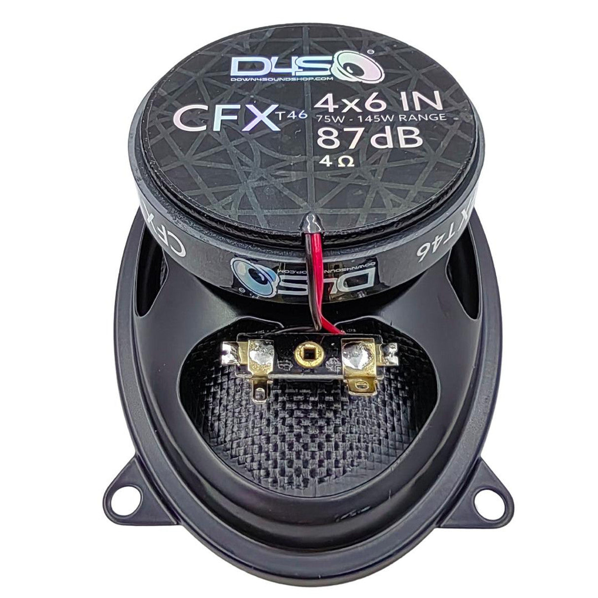 Down4Sound CFXT46 4"x6" 145W RMS Coaxial Speakers (Pair)
