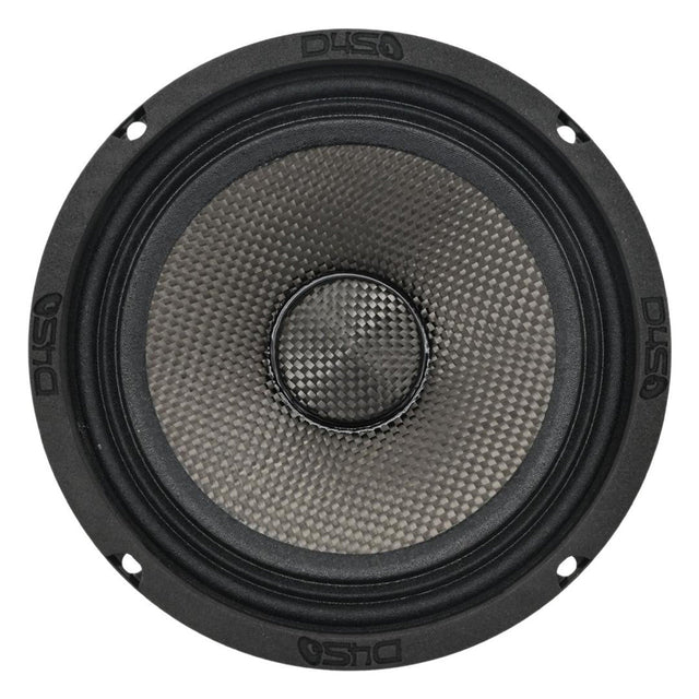 Down4Sound D4S-SF804CF 8" 180W RMS Carbon Fiber Water Resistant Shallow Midrange Speaker (Single) Down4Sound