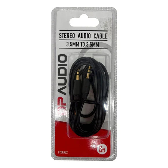 DP Audio 6 Foot 3.5mm Stereo Auxiliary Audio Cable TekShack