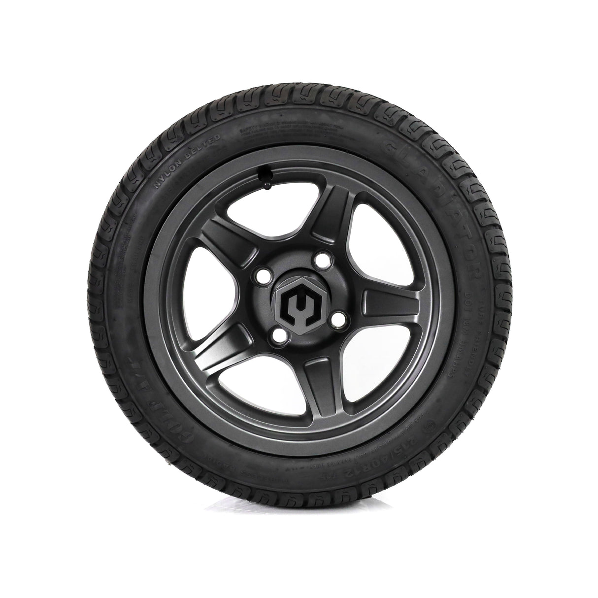 MODZ Drift 12x7 Gunmetal & Gladiator Golf A/P Tire Package