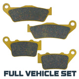 KTM SX/SC/EXC/EGS/LC4 125/200/250/300/350/380/400/440/450/520/620/640 1994-2004 Ceramic Brake Pad Set Traild