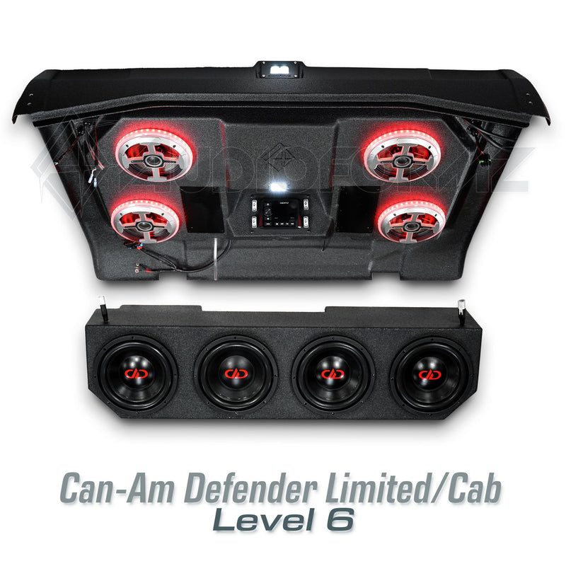 2026+ Can-Am Defender HD11 Limited/Cab Stereo Tops (2-Door)