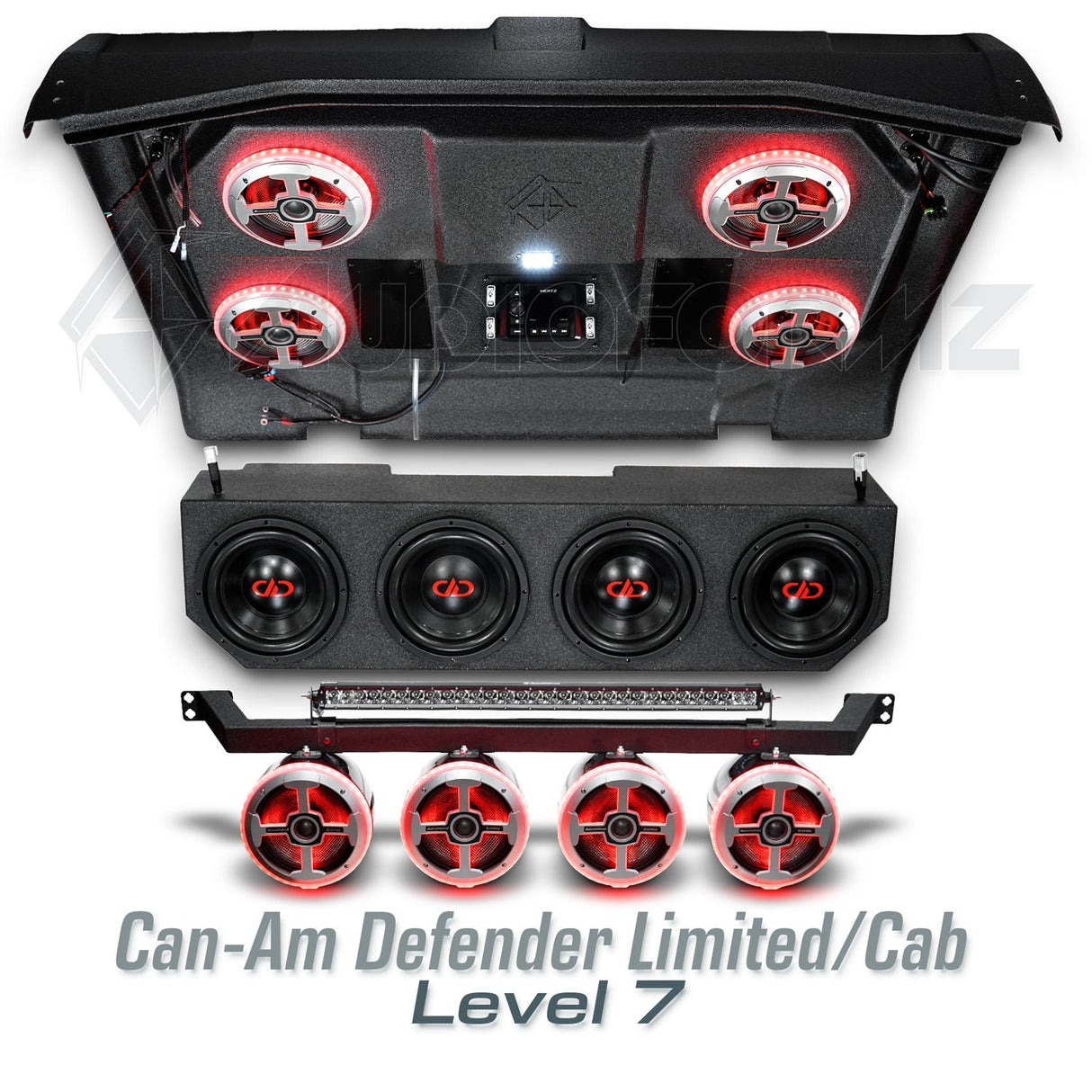 2016-2025 Can-Am Defender HD7-HD10 Limited/Cab Stereo Tops (2-Door) Can-Am
