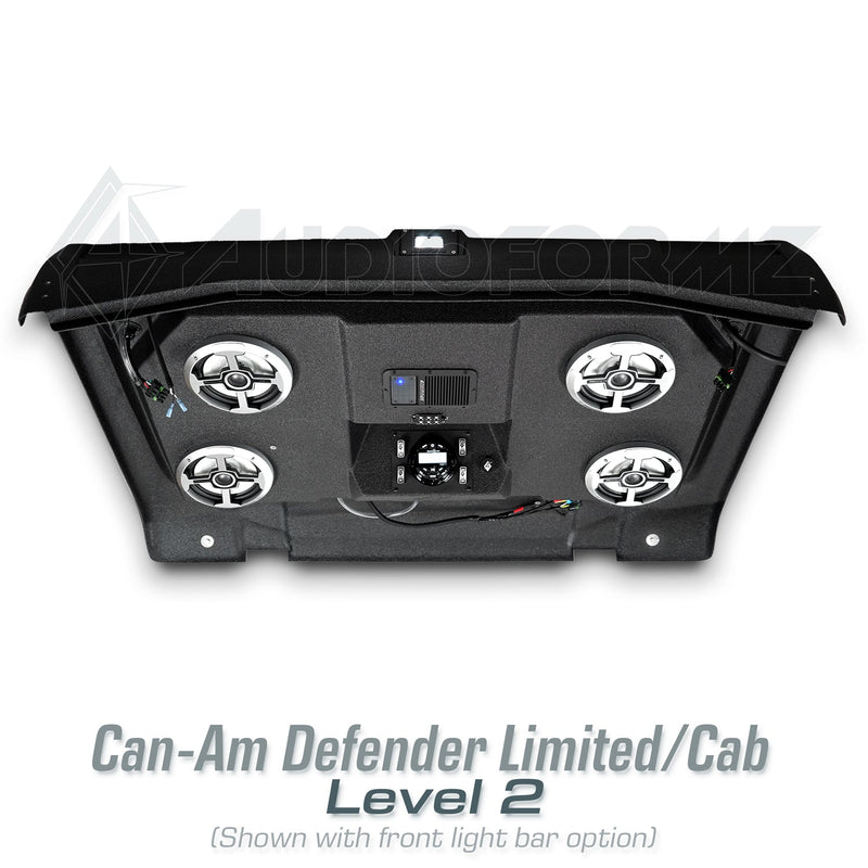2026+ Can-Am Defender HD11 Limited/Cab Stereo Tops (2-Door)