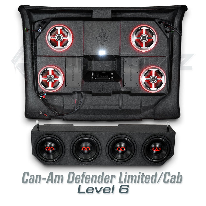 2026+ Can-Am Defender HD11 Limited/Cab Stereo Tops (2-Door)