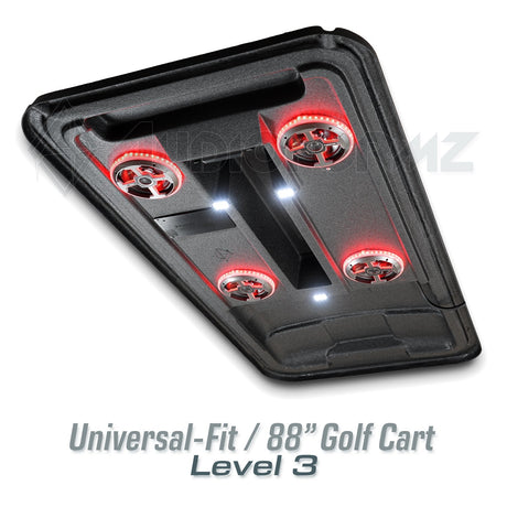 88in Universal-Fit Golf Cart Stereo Tops (4-Seat) Universal-Fit