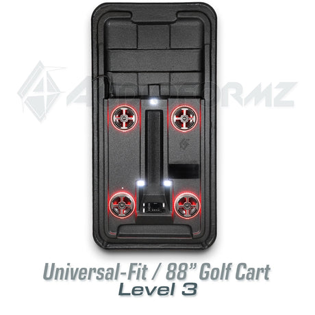 88in Universal-Fit Golf Cart Stereo Tops (4-Seat) Universal-Fit