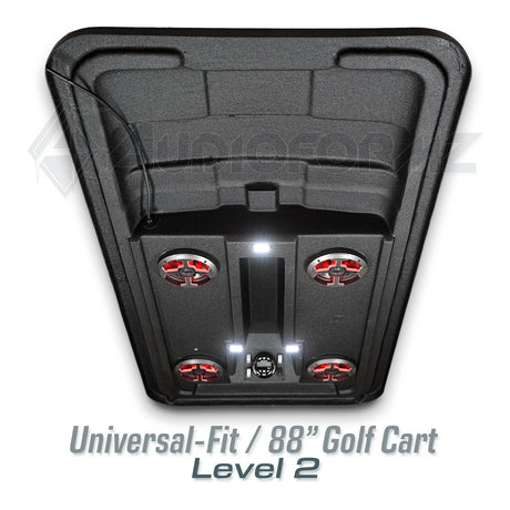 88in Universal-Fit Golf Cart Stereo Tops (4-Seat) Universal-Fit