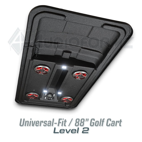 88in Universal-Fit Golf Cart Stereo Tops (4-Seat) Universal-Fit