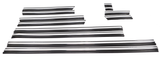 Complete Performance Chrome Body Molding Set - Black - 1992-1997 Ford F-Series & Bronco- Regular Cab- Short Bed - BLEM Complete Performance