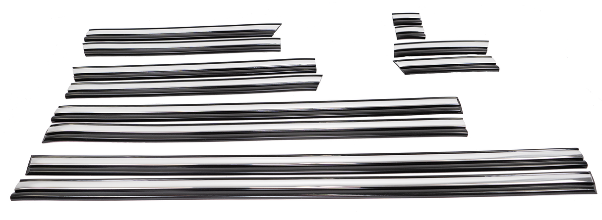 Complete Performance Chrome Body Molding Set - Black - 1992-1997 F-Series & Bronco Complete Performance