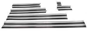 Complete Performance Chrome Body Molding Set - Black - 1992-1997 F-Series & Bronco Complete Performance