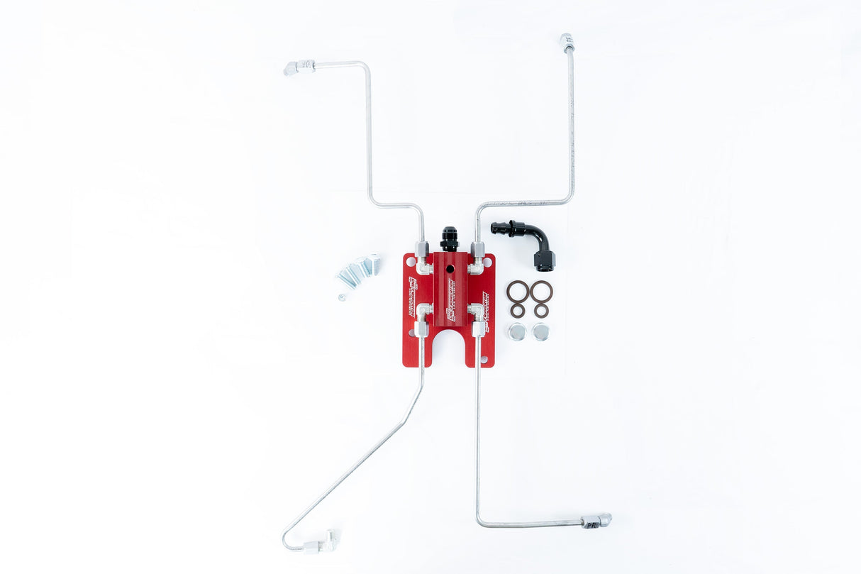 CNC Fabrication Valley Mount Fuel Line Kit - 1994-2003 Ford F-Series CNCFAB