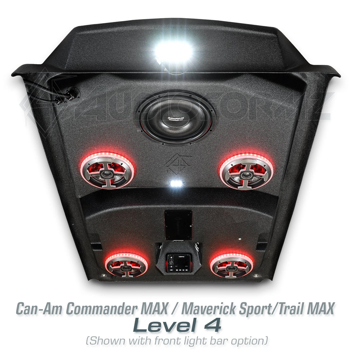 2021+ Can-Am Commander MAX / 2019+ Maverick Sport MAX Stereo Tops (4-Seat) Can-Am