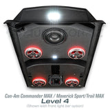 2021+ Can-Am Commander MAX / 2019+ Maverick Sport MAX Stereo Tops (4-Seat) Can-Am