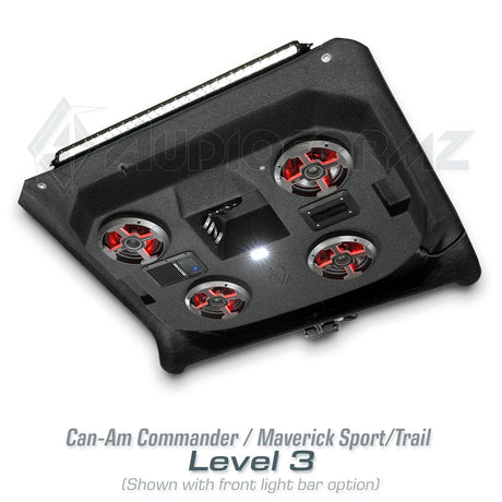 2021+ Can-Am Commander / 2019+ Maverick Sport / 2018+ Maverick Trail Stereo Tops (2-Seat)