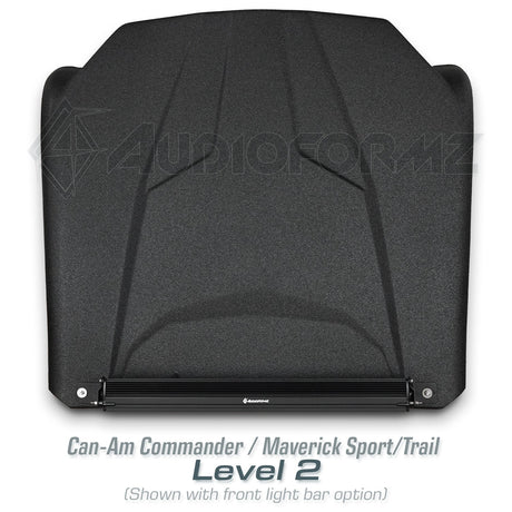 2021+ Can-Am Commander / 2019+ Maverick Sport / 2018+ Maverick Trail Stereo Tops (2-Seat)